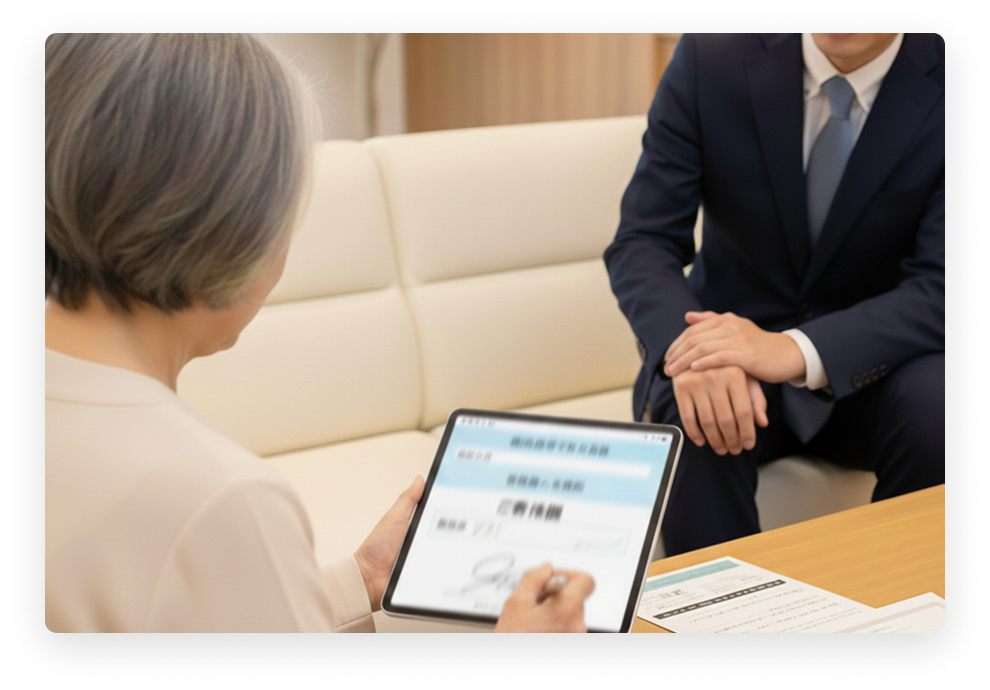 お年寄りにも優しい書き心地